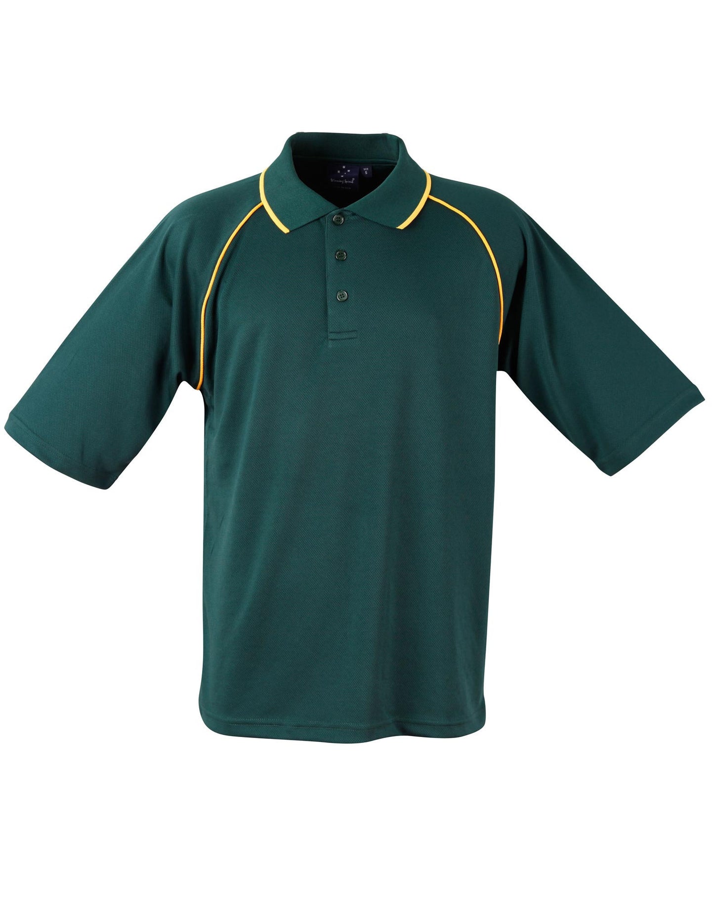 Winning Spirit Men's CoolDry Raglan Short Sleeve Contrast Polo (PS20)