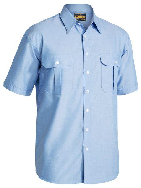 Bisley Oxford Shirt - Short Sleeve-(BS1030)