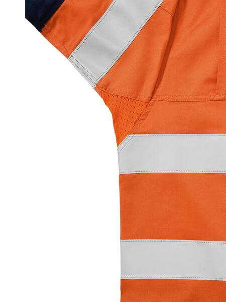 Bisley 3m Taped 2 Tone Hi Vis Mens Industrial Cool Vent Shirt (BS6448T)