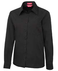 JBs Wear Ladies Poplin Shirt Black (4LSB)