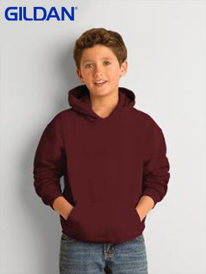 Gildan Youth 50/50 Hooded Sweatshirt-(18500B)