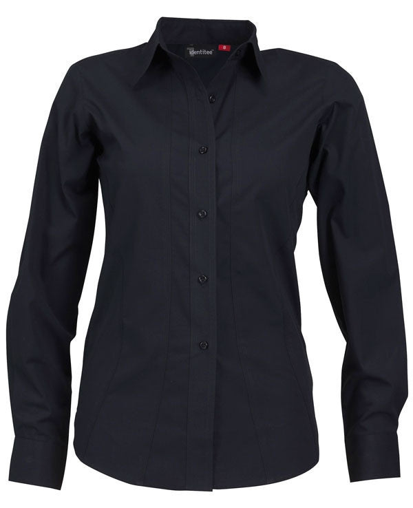 identitee-Identitee Ladies Aston Long Sleeve-Ink / 8-Uniform Wholesalers - 4
