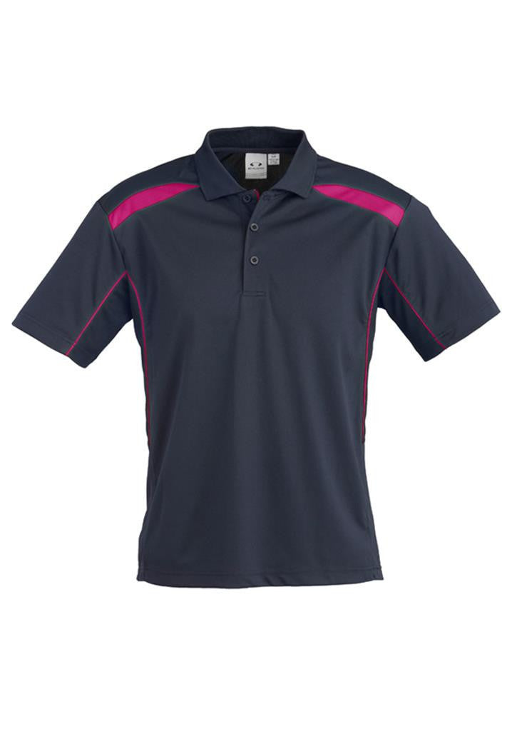 Biz Collection-Biz Collection Mens United Short Sleeve Polo 1st ( 11 Colour )-Navy / Magenta / Small-Uniform Wholesalers - 24