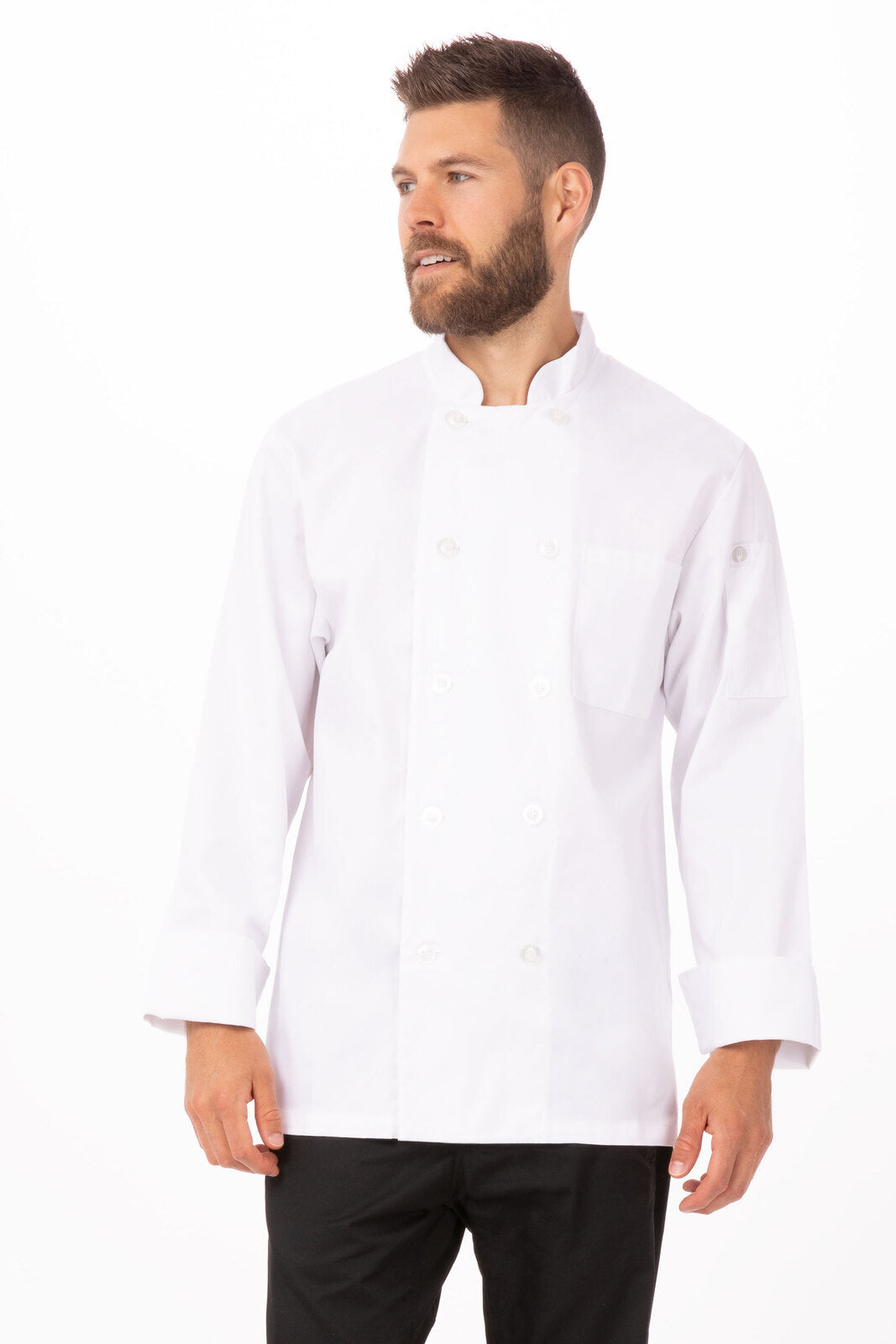 Chef Works Le Mans Basic Chef Jacket-(WCCW)