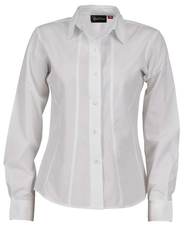 identitee-Identitee Ladies Aston Long Sleeve-White / 8-Uniform Wholesalers - 7