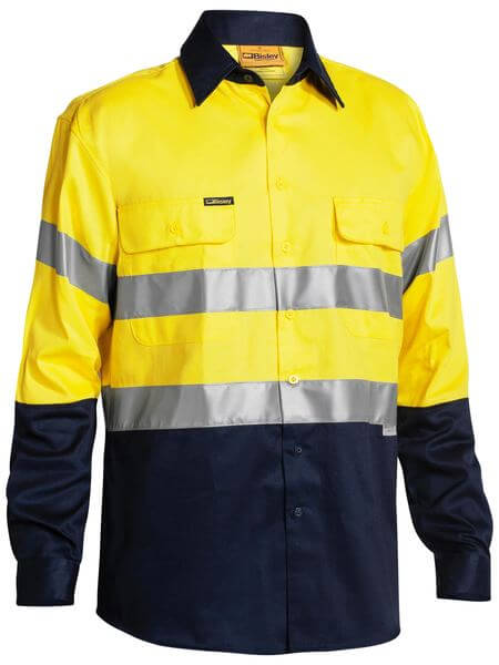 Bisley Taped Hi Vis Drill Shirt - Long Sleeve (BT6456)