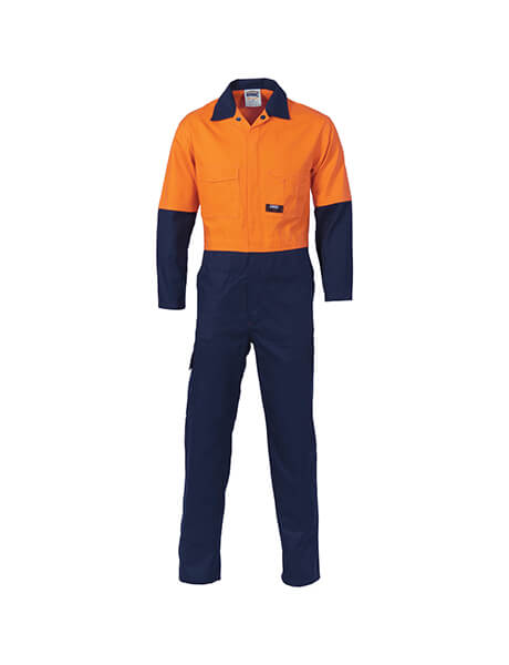 DNC HiVis Cool Breeze 2 Tone L.Weight Cotton Coverall (3852)