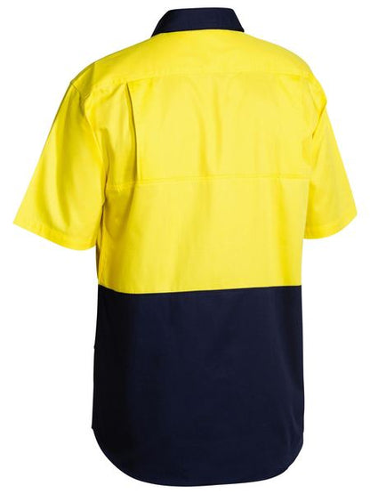 Bisley Hi Vis Cool Lightweight Drill Shirt- Short Sleeve (BS1895)