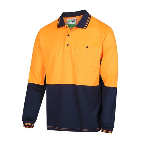 Workit Long Sleeve Poly Cotton Polo Shirt (5004)