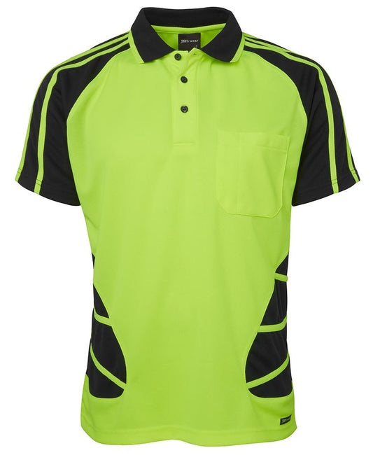 Jb's Hi Vis Short Sleeve Spider Polo - Adults (6HSP)