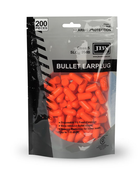 JB's Bullet Shaped Earplug (200 pieces) (8P045)