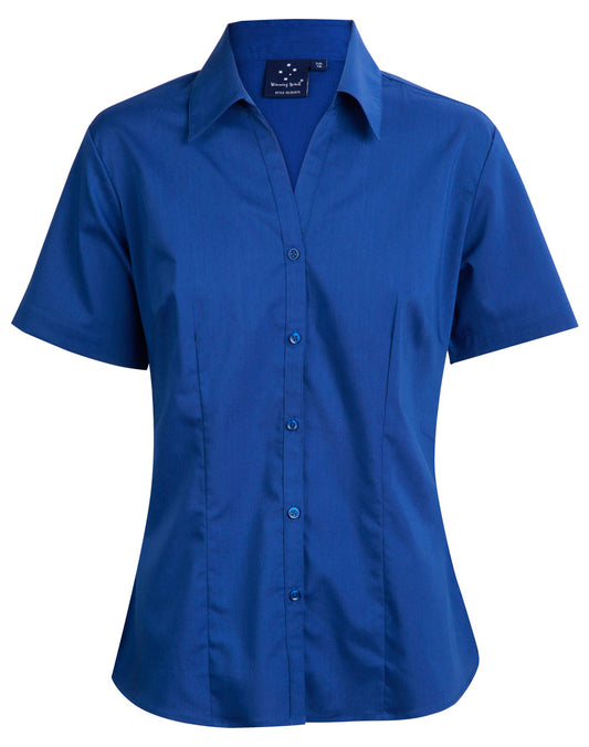 Winning Spirit Women's Teflon Executive Short Sleeve Shirt (BS07S)