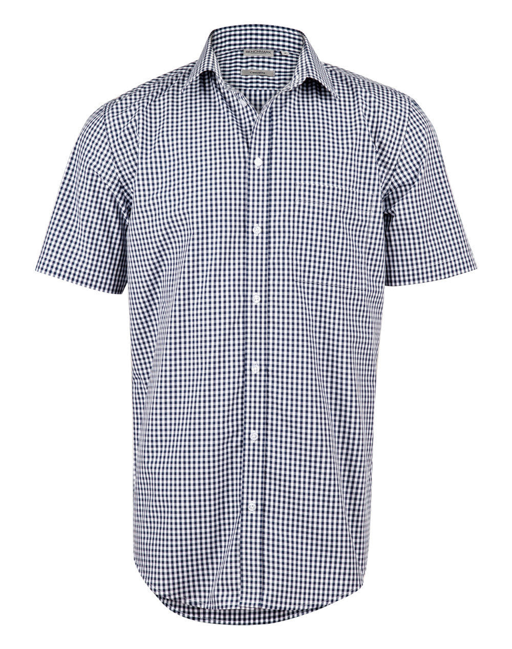 Winning Spirit Mens Gingham Check Short Sleeve Shirt (M7300S)