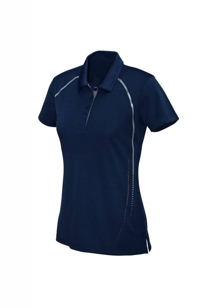 Biz Collection-Biz Collection LadiesCyber Polo-8 / NAVY/SILVER-Uniform Wholesalers - 3