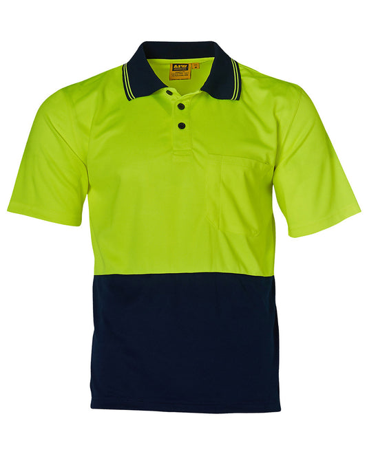 Winning Spirit Hi Visibility Short Sleeve Cooldry Micro Mesh Safety Polo (SW01CD)