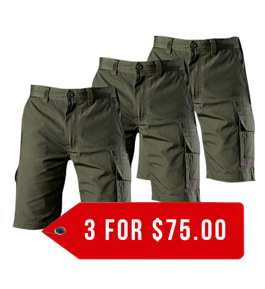FXD Workwear Stretch Canvas Work Short (WS1)-3 Pack