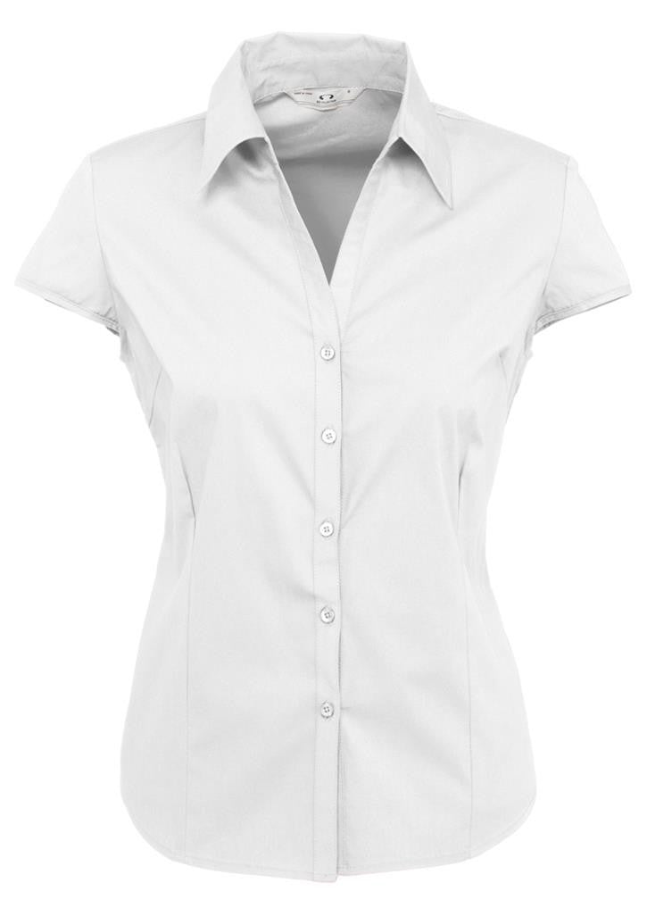 Biz Collection Ladies Metro Cap Sleeve Shirt (S119LN) Clearance