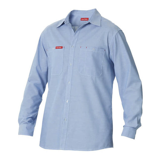 Hard Yakka Long Sleeve Chambray Poly Cotton Work Shirt (Y07338)