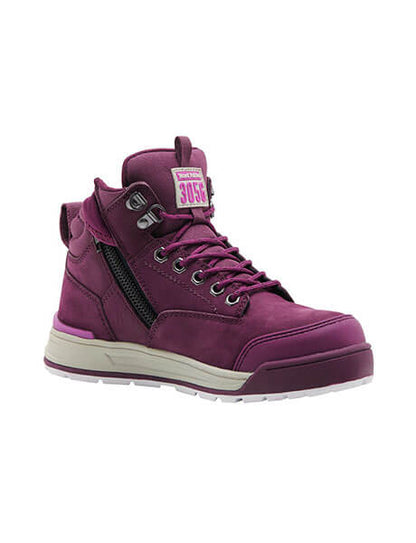 Hard Yakka Women's 3056 Lace Up & Side Zip Safety Boot (Y60250)