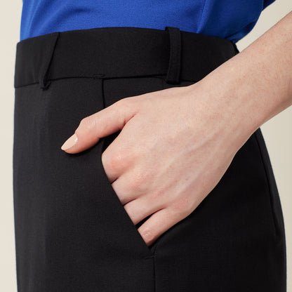NNT Uniforms Wool Blend Twill Secret Waist Midi Skirt (CAT2RW)