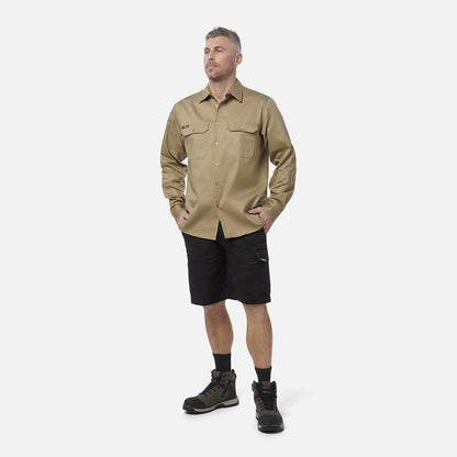 King Gee Long Sleeve Open Front Drill Shirt (K04010)