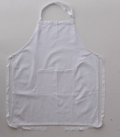 Bocini Cotton Drill Full BiB Apron With  Pocket-(WA0396)