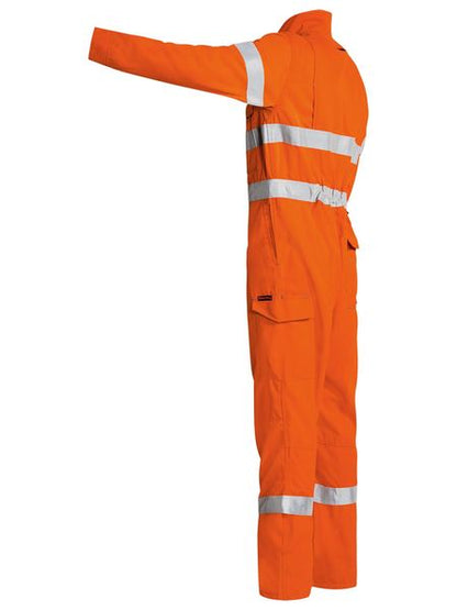 Bisley  Tencate Tecasafe® Plus 700 Taped Hi Vis Engineered Fr Vented Coverall (BC8085T)