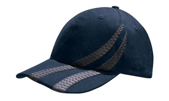 Headwear Brushed Heavy Cotton with Tyre Tracks Cap (4015)