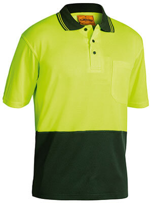 Bisley 2 Tone Hi Vis Polo Shirt - Short Sleeve (BK1234)