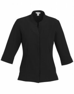 Biz Collection-Biz Collection Ladies Quay 3/4 Sleeve Shirt-Black / 6-Corporate Apparel Online - 2