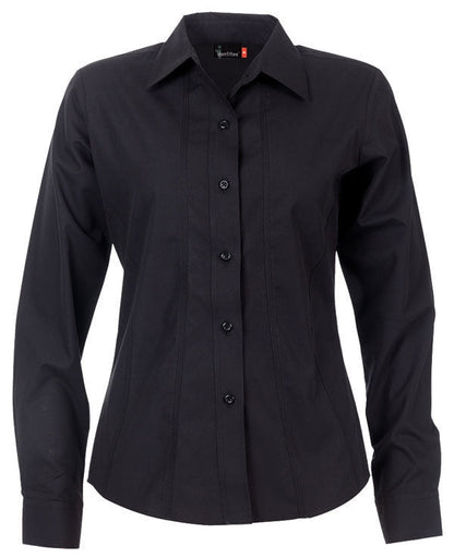 identitee-Identitee Ladies Aston Long Sleeve-Black / 8-Uniform Wholesalers - 2