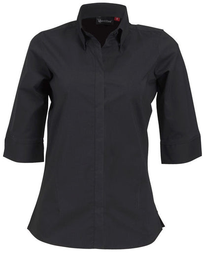 identitee-Identitee Ladies Stella 3/4 Sleeve (New Style)-Black/Black / 8-Uniform Wholesalers - 2