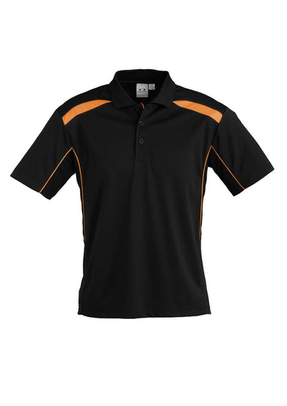 Biz Collection-Biz Collection Mens United Short Sleeve Polo 1st ( 11 Colour )-Black / Orange / Small-Uniform Wholesalers - 19