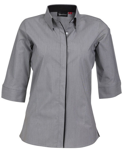 identitee-Identitee Ladies Stella 3/4 Sleeve (New Style)-Black/White / 8-Uniform Wholesalers - 3