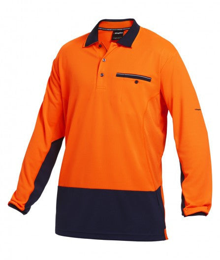 King Gee Workcool Spliced Polo Long Sleeve (K54840)