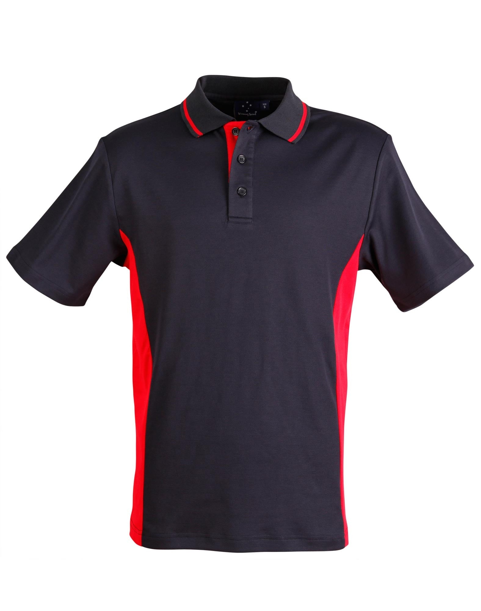 Winning Spirit Men's TrueDry® Contrast Short Sleeve Polo-(PS73)