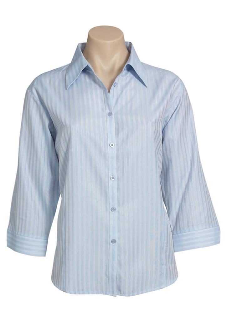 Biz Collection-Biz Collection Ladies Boston 3/4 Sleeve Shirt-Pale Blue / 6-Corporate Apparel Online - 2