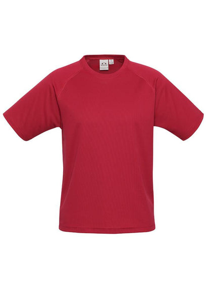 Biz Collection-Biz Collection Mens Sprint Tee-Red / S-Uniform Wholesalers - 6