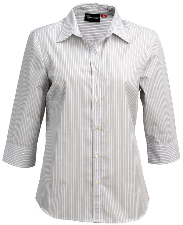 identitee-Identitee Ladies York 3/4 Sleeve-Grey / 8-Uniform Wholesalers - 3