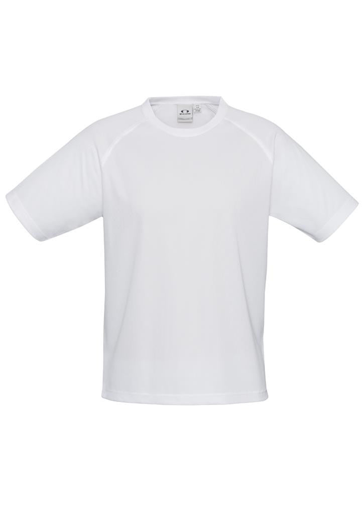 Biz Collection-Biz Collection Mens Sprint Tee-White / S-Uniform Wholesalers - 9