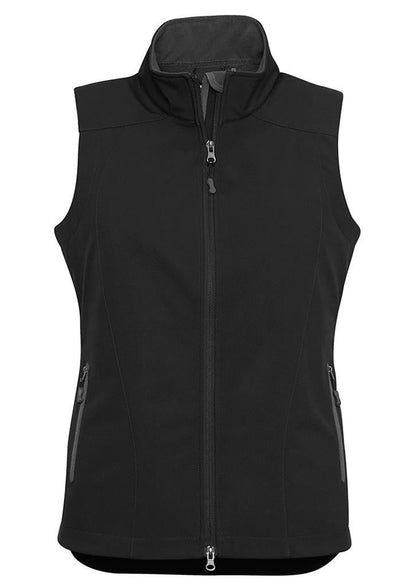 Biz Collection-Biz Collection Ladies Geneva Vest-Black/Graphite / S-Uniform Wholesalers - 4