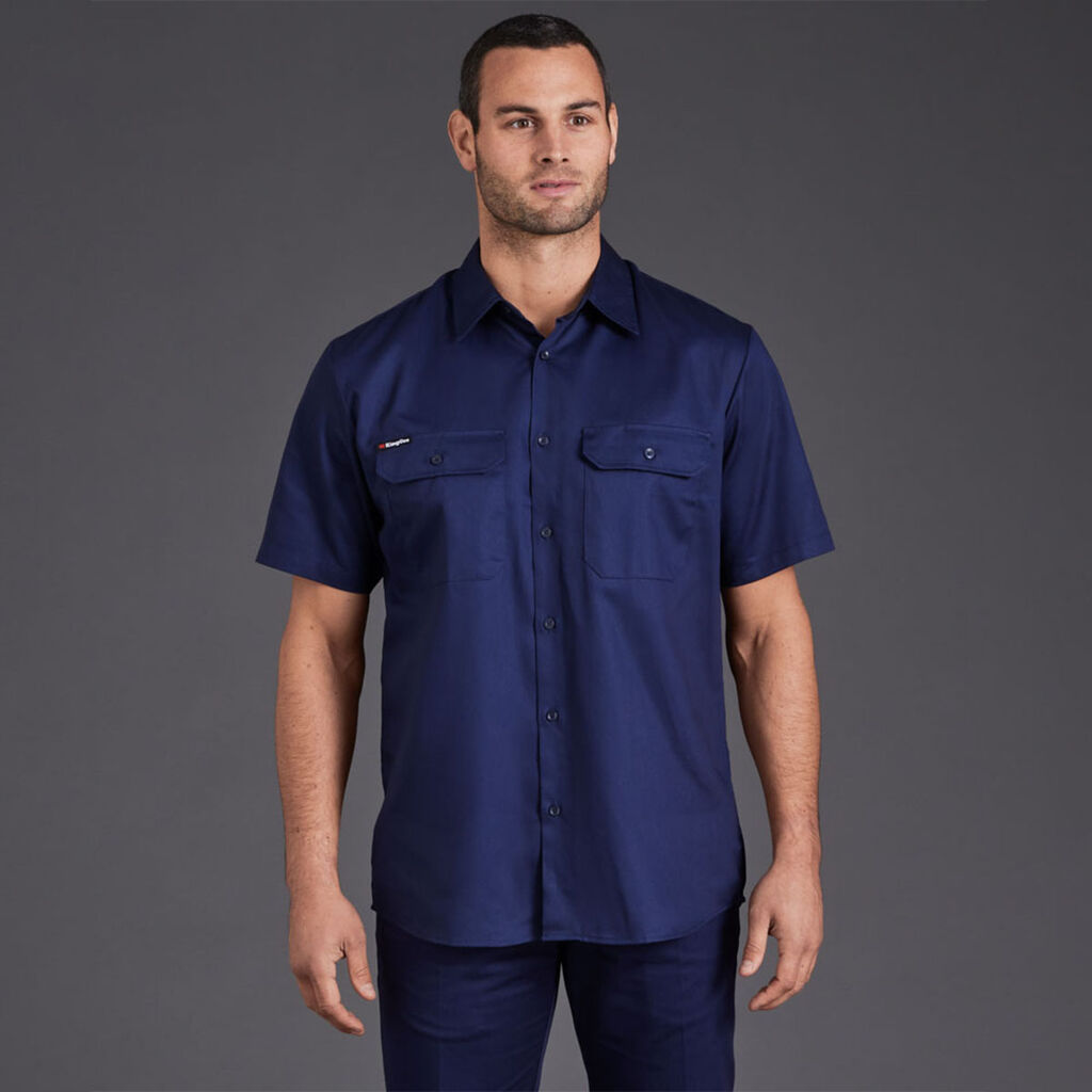 King Gee  Open Front Drill Shirt S/S  (K04030)