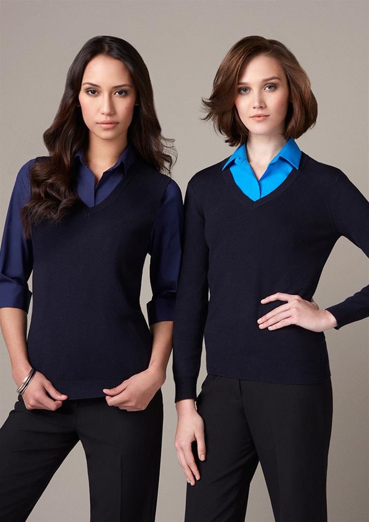 Biz Collection-Biz Collection Ladies V-Neck Vest--Corporate Apparel Online - 1