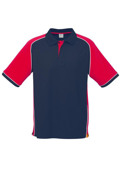 Biz Collection-Biz Collection Mens Nitro Polo-Navy / Red / White / S-Uniform Wholesalers - 12