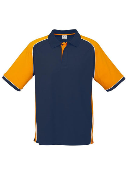 Biz Collection-Biz Collection Mens Nitro Polo-Navy / Gold / White / S-Uniform Wholesalers - 11