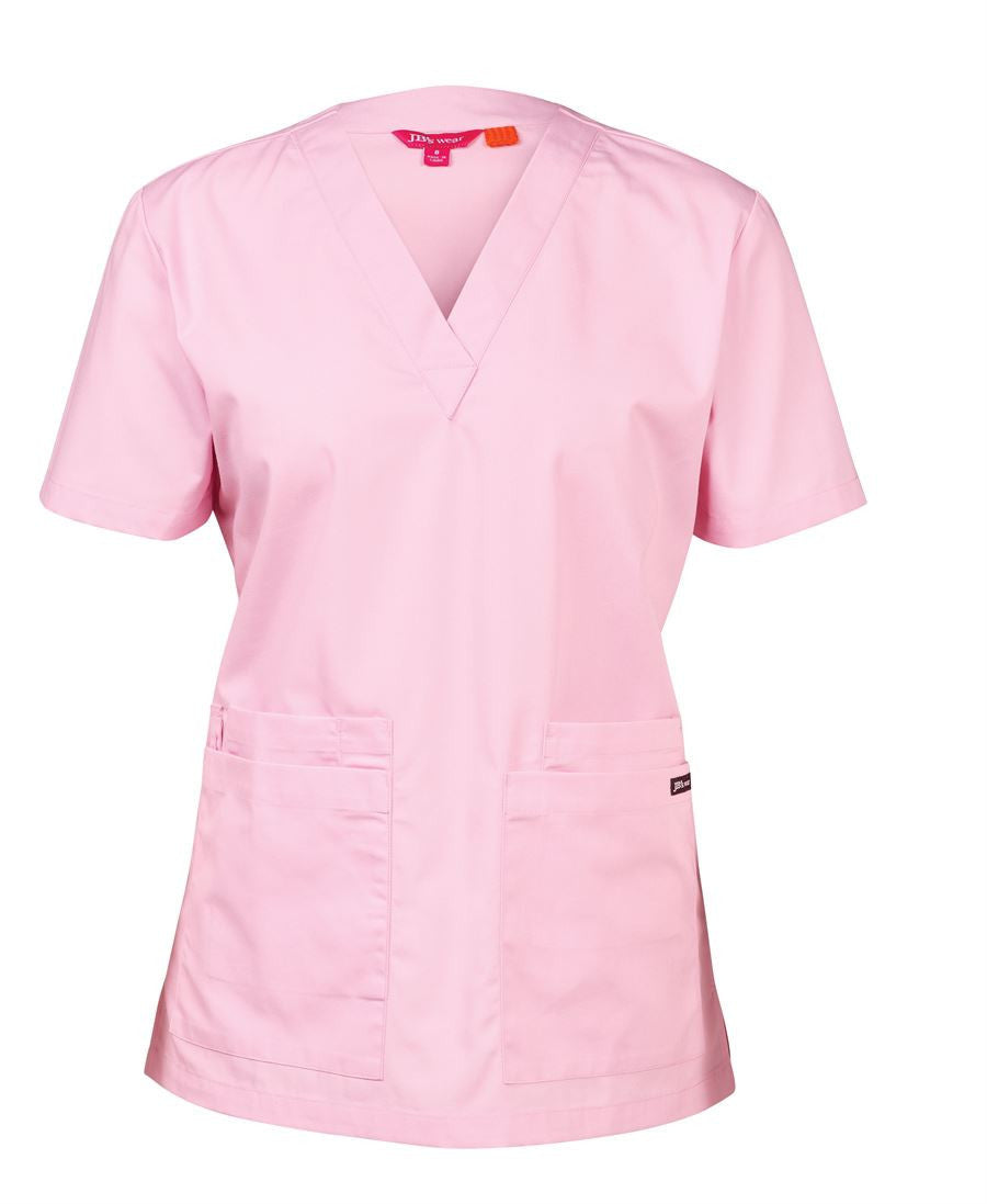 JB's Wear-JB's Ladies Scrubs Top-Pink / 6-Uniform Wholesalers - 5