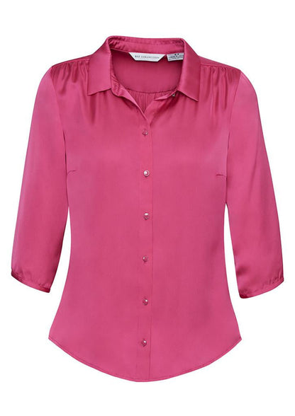 Biz Collection-Biz Collection Ladies Shimmer Blouse-Poppy / 6-Corporate Apparel Online - 6