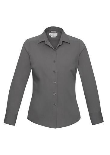 Biz Collection-Biz Collection Verve Ladies Long Sleeve Shirt-Silver / 6-Corporate Apparel Online - 9