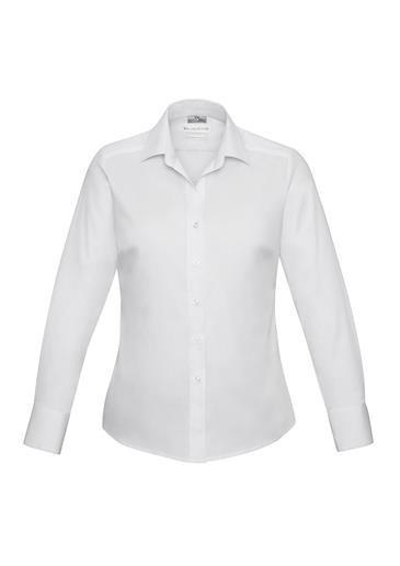 Biz Collection-Biz Collection Verve Ladies Long Sleeve Shirt-White / 6-Corporate Apparel Online - 10