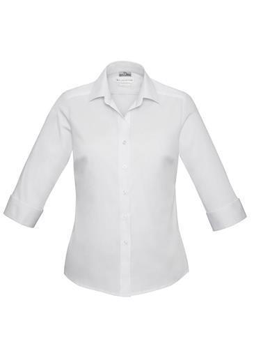 Biz Collection-Biz Collection Verve Ladies 3/4 Sleeve Shirt-White / 6-Corporate Apparel Online - 10